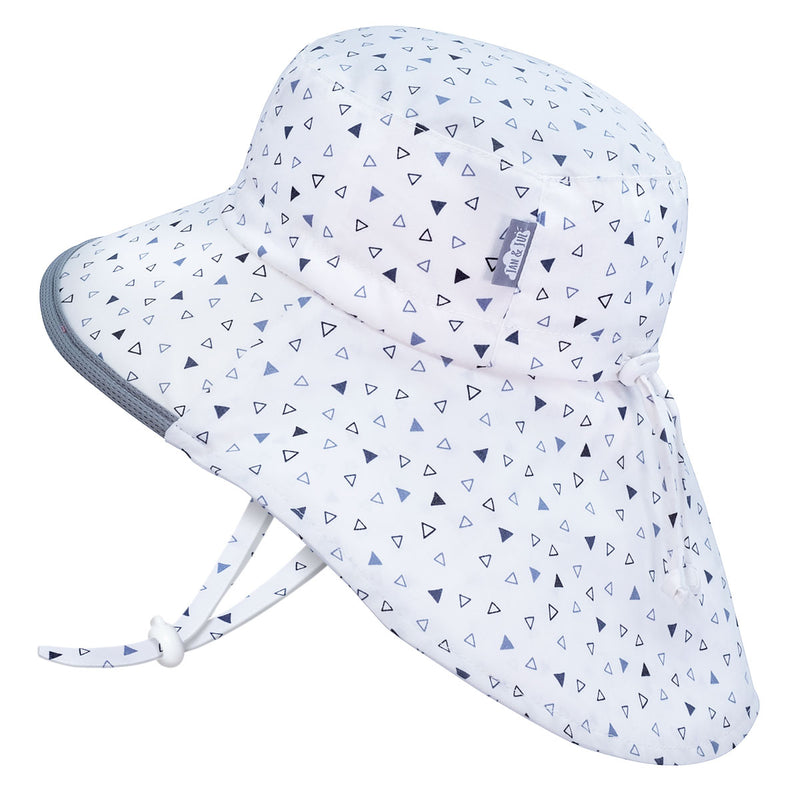 Jan & Jul Gro-With-Me Cotton Adventure Sun Hat XL / Triangles