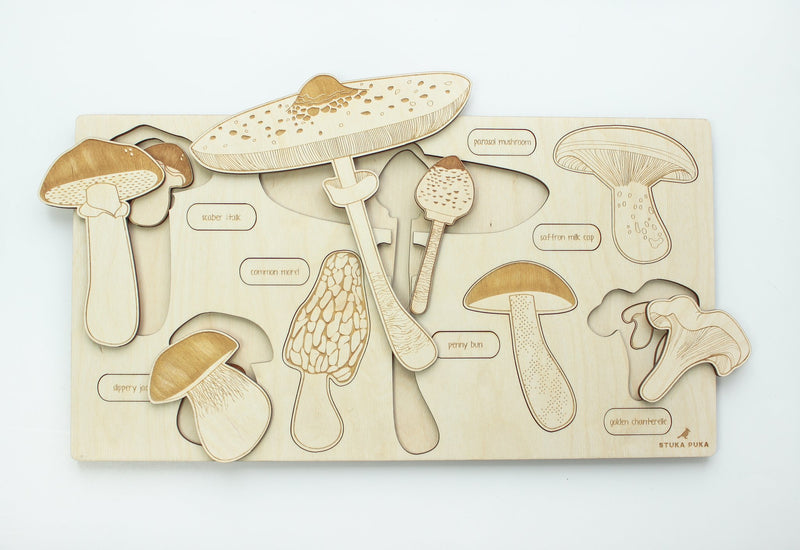 Mushroom Wooden Puzzle