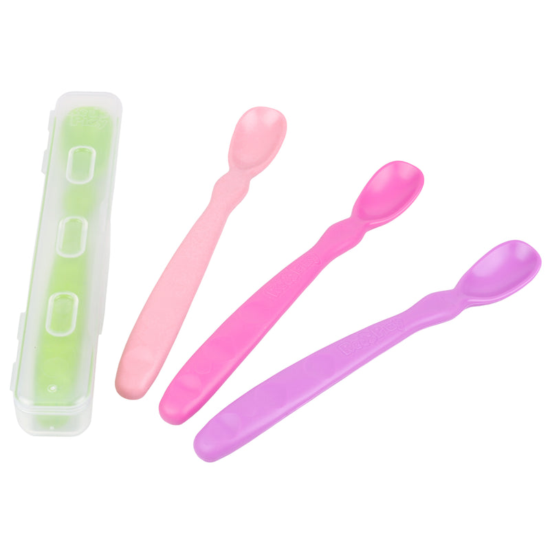 Re-Play Infant Spoons With Travel Case, 4 pack