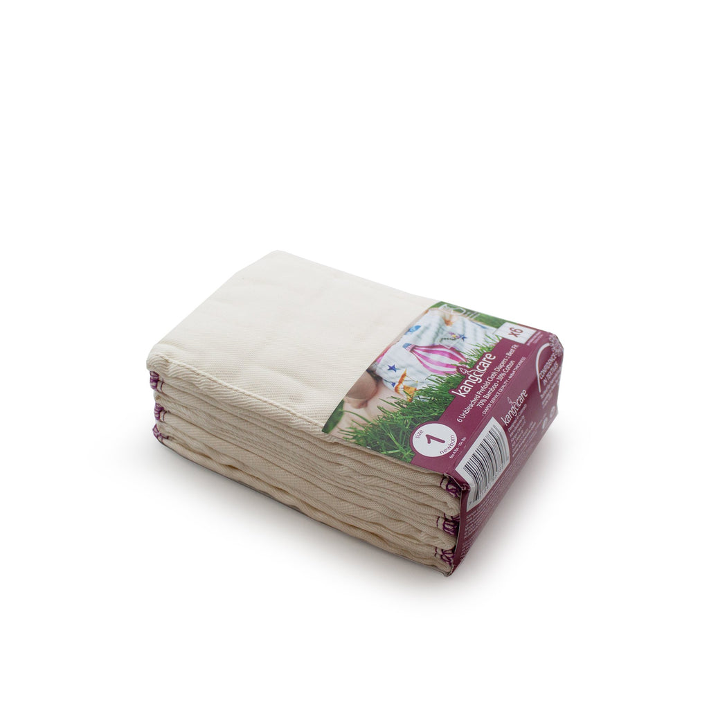 Kanga Care Bamboo Prefold Cloth Diapers 6pk