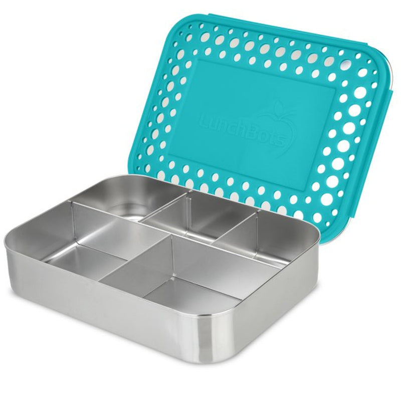 LunchBots Cinco Stainless Steel 5 Comparment Bento Box