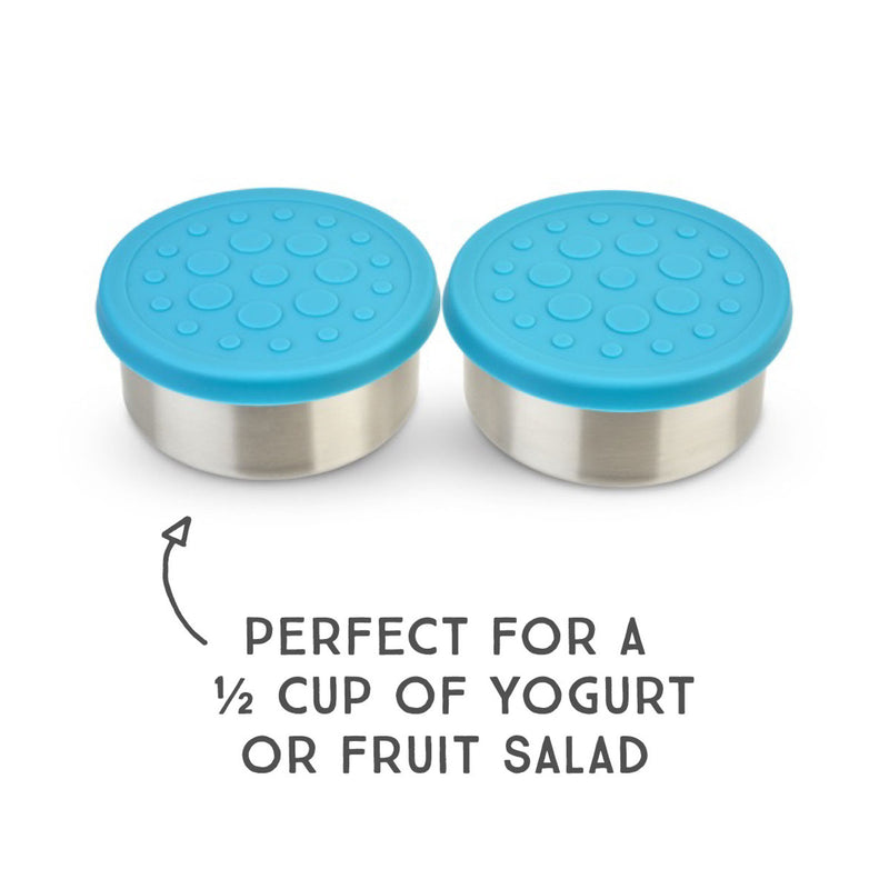 LunchBots Large (4.5oz) Stainless Steel Dip Containers, set of 2