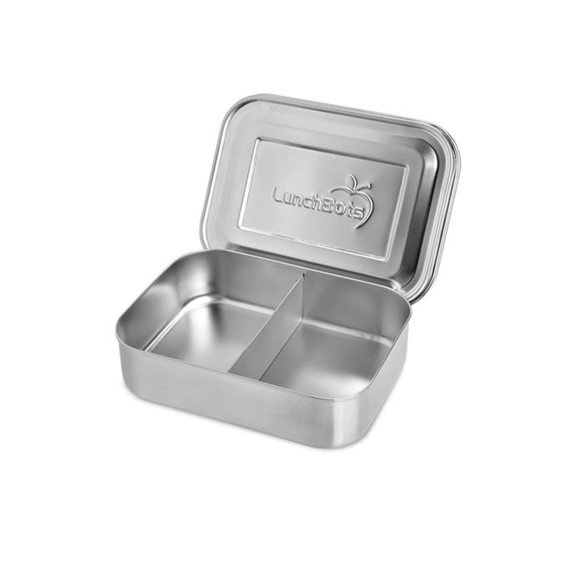 LunchBots Small Stainless Steel 2 Compartment Snack Packer