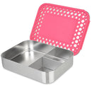 LunchBots Large Trio Stainless Steel 3 Comparment Bento Box