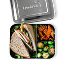 LunchBots Large Trio Stainless Steel 3 Comparment Bento Box