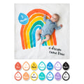 Lulujo Baby's First Year Blanket & Card Sets