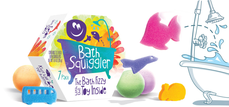 Bath Squiggler Gift Pack, 7 pcs