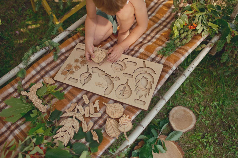 Leaf Wooden Puzzle 2 (21 elements)