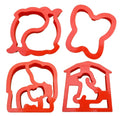 Lunch Punch Sandwich Cutters, 4 pack