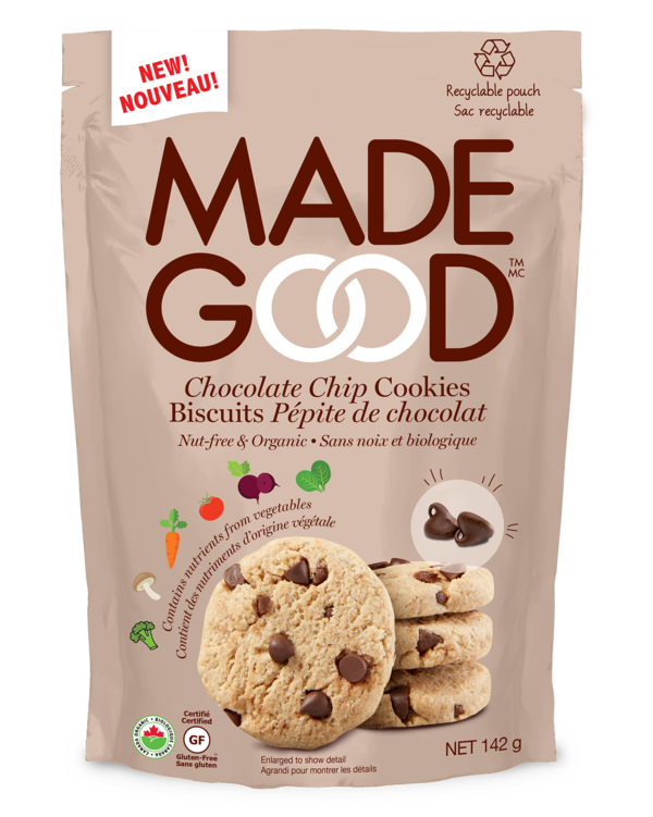 MadeGood Chocolate Chip Cookies, 142g