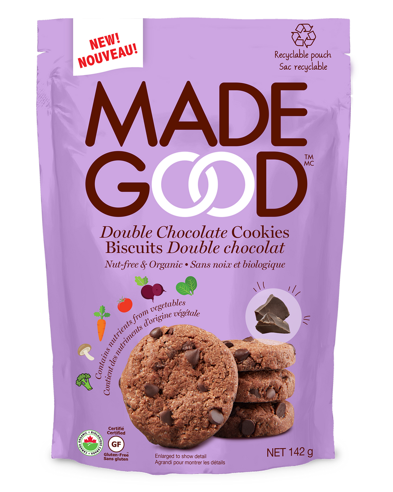 MadeGood Double Chocolate Cookies, 142g