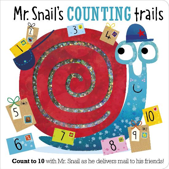Mr. Snails Counting Trails, Board Book