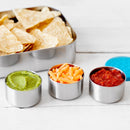 LunchBots Small (1.5oz) Stainless Steel Dip Containers, set of 3