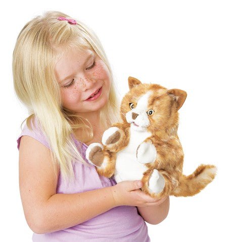 Folkmanis Orange Tabby Kitten Puppet