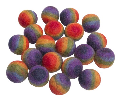 Papoose Rainbow Balls, 3.5cm/20 pc