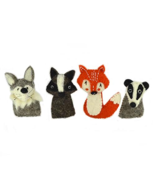Papoose Woodland Animals Finger Puppets