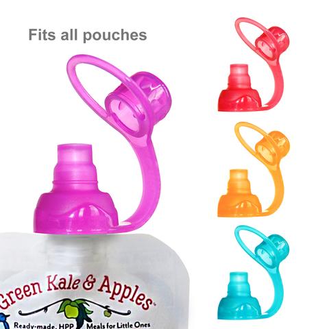 ChooMee SoftSip Pouch Tops, 4 pack