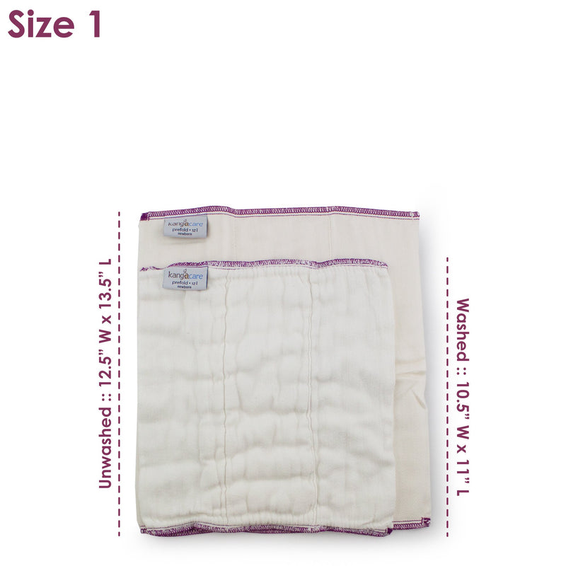 Kanga Care Bamboo Prefold Cloth Diapers (6pk)