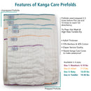 Kanga Care Bamboo Prefold Cloth Diapers (6pk)