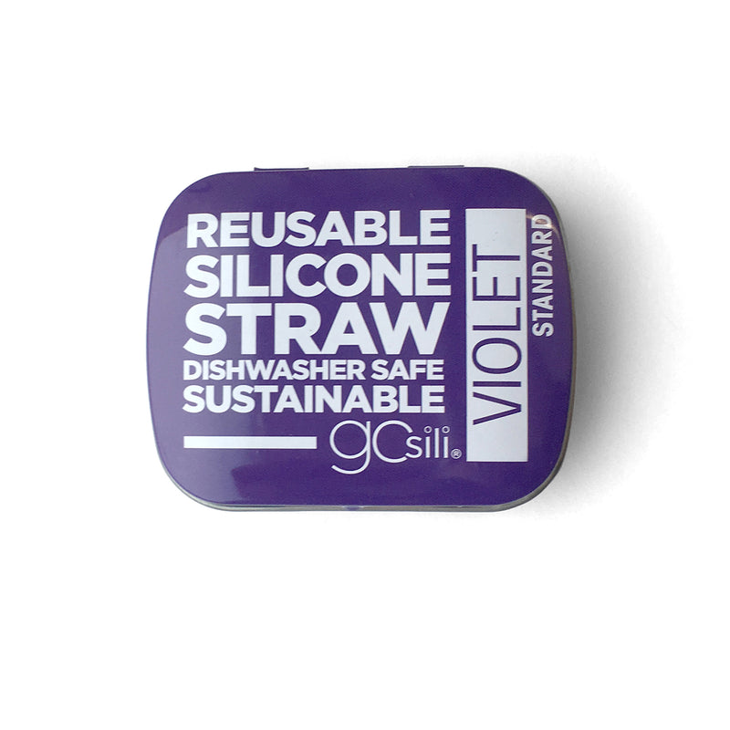 GoSili Single Reusable Silicone Straws in Tin