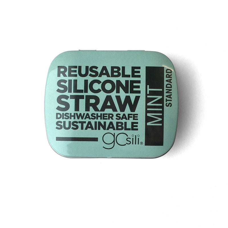 GoSili Single Reusable Silicone Straws in Tin