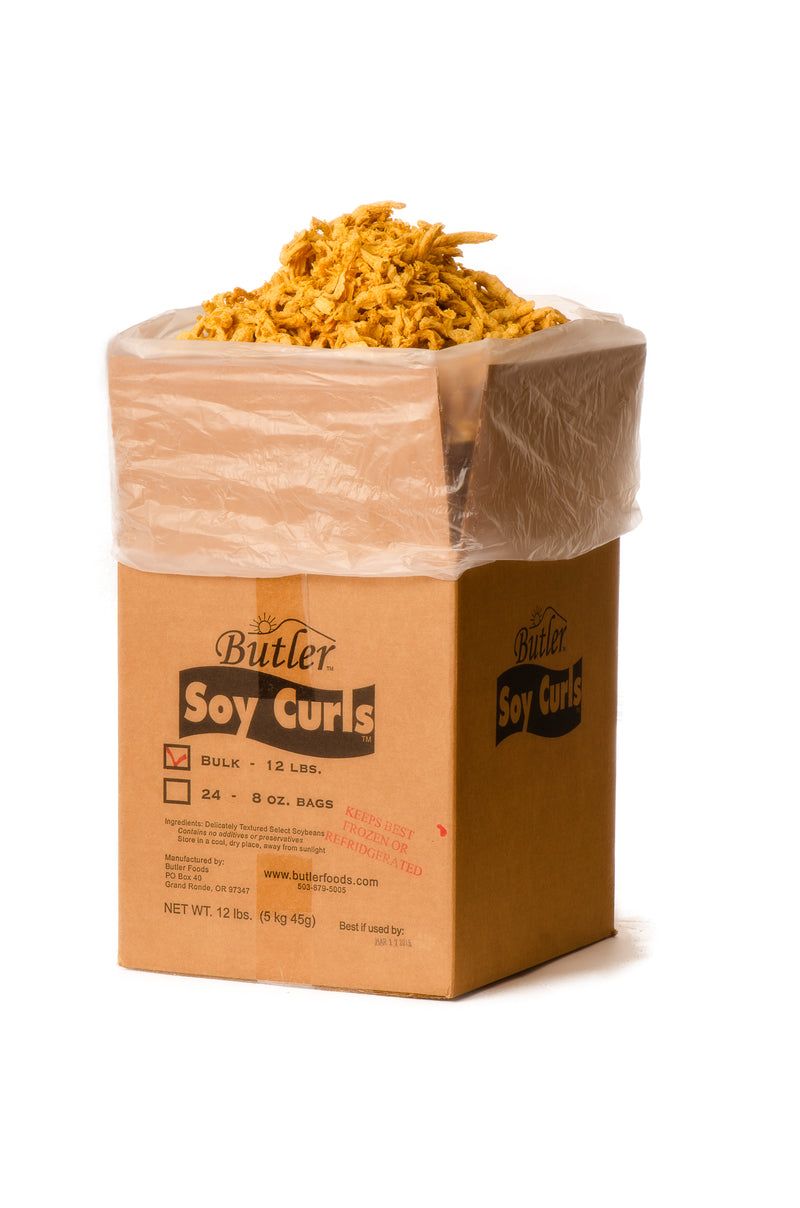 Butler Soy Curls, 12lb bulk box