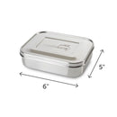 LunchBots Medium Uno Stainless Steel Bento Box