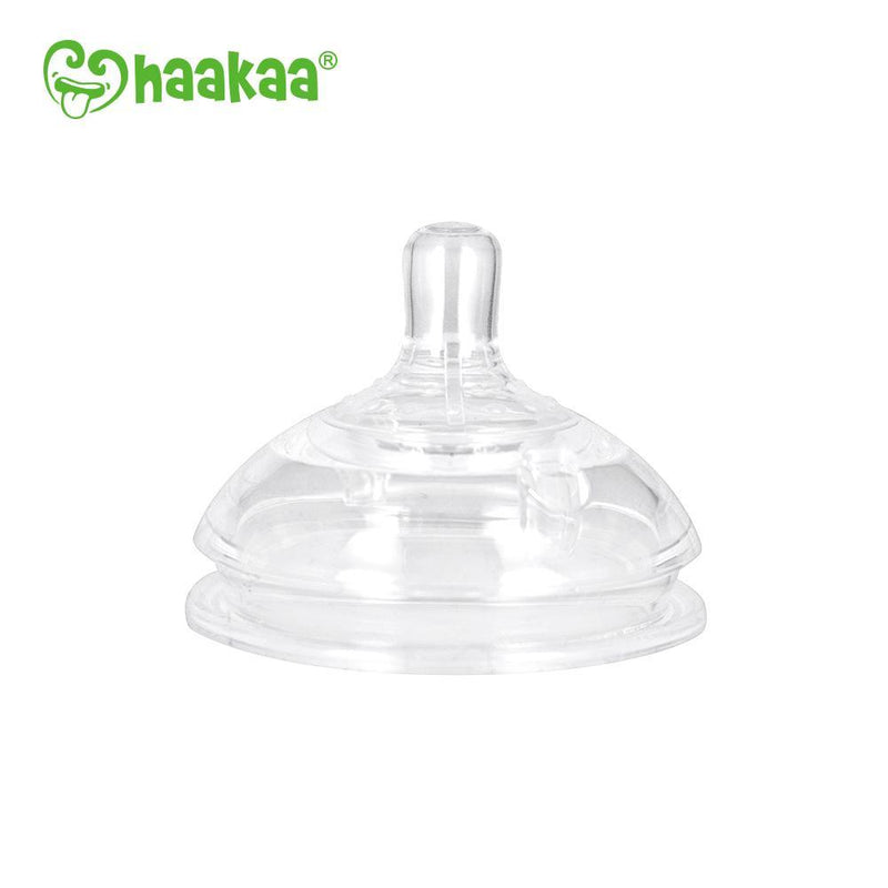 Haakaa Gen 3 Silicone Bottle Anti-Colic Nipple, 2 pk