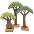Papoose Wood Trees, 3 pcs