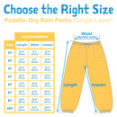 Jan & Jul Puddle Dry Waterproof Rain Pants