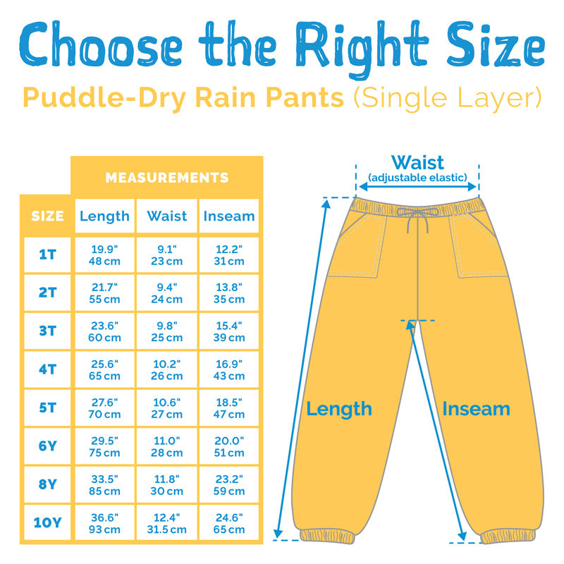 Jan & Jul Puddle Dry Waterproof Rain Pants