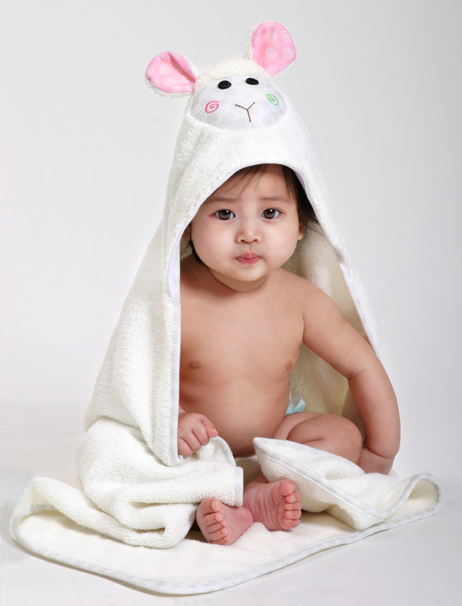 Zoocchini Snow Terry Hooded Baby Bath Towel