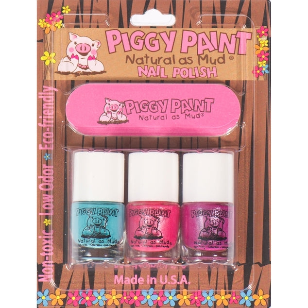 Piggy Paint 3 Pack + Nail File
