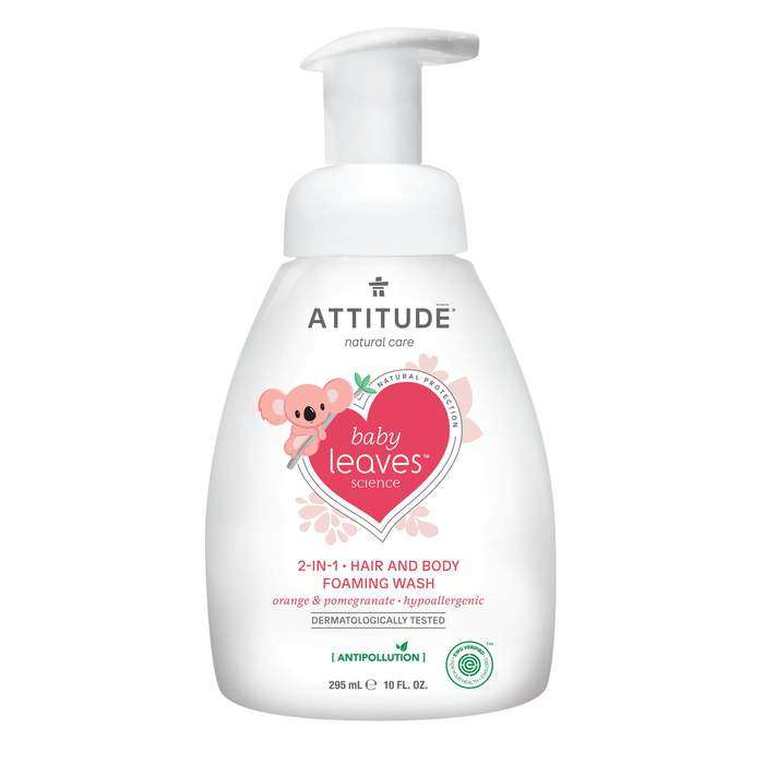 Attitude Baby Leaves 2-in-1 Hair and Body Foaming Wash