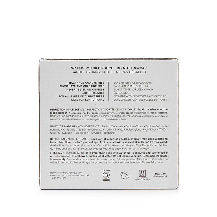 The Unscented Company Ecodesigned Dishwasher Tabs