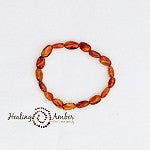 Healing Amber Adult Stretch Bracelet (7.5")