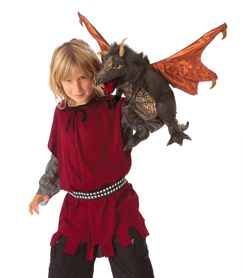 Folkmanis Black Dragon Puppet