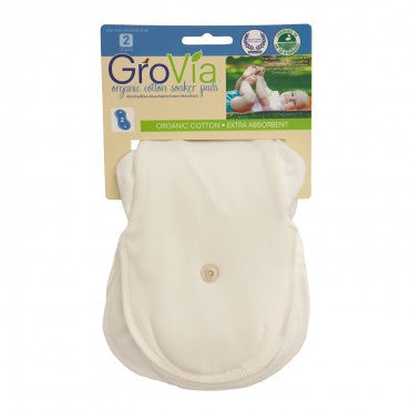 GroVia Organic Cotton Soaker Pad, 2-Pack