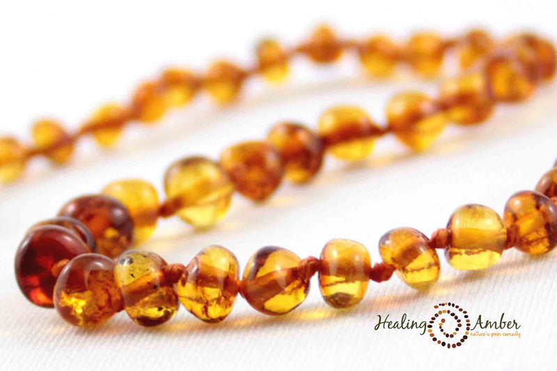 Adult Healing Amber Necklace  (25")