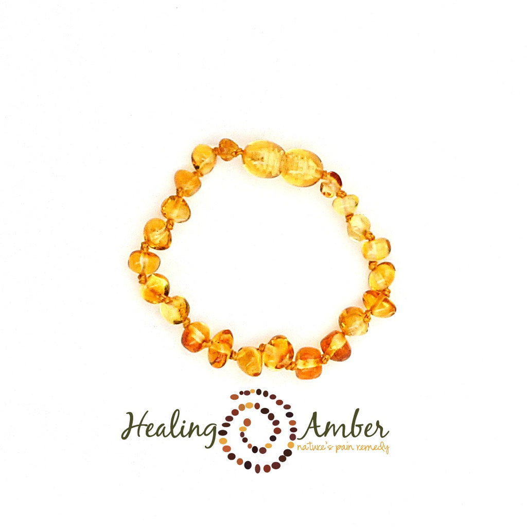 Baltic Amber Teething & Pain Jewelry in 'Willow' - MacRae Naturals