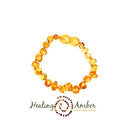 Healing Amber Anklet, 5.5-6.5"