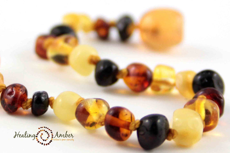 Healing Amber Necklace, Child/Teen 15"
