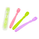 Re-Play Infant Spoons With Travel Case, 4 pack