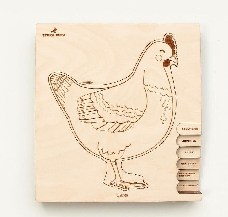 Chicken Out Wooden Puzzle