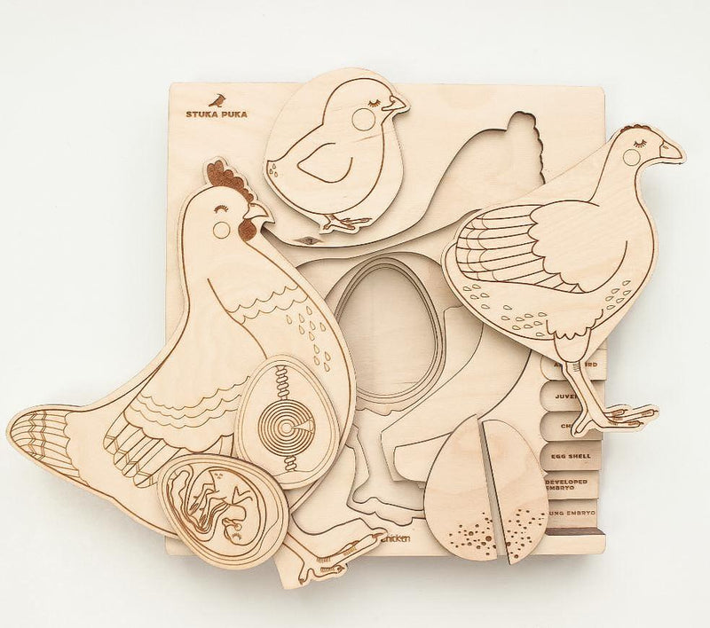 Chicken Out Wooden Puzzle