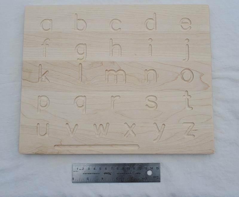 Wooden Alphabet Tracing Board