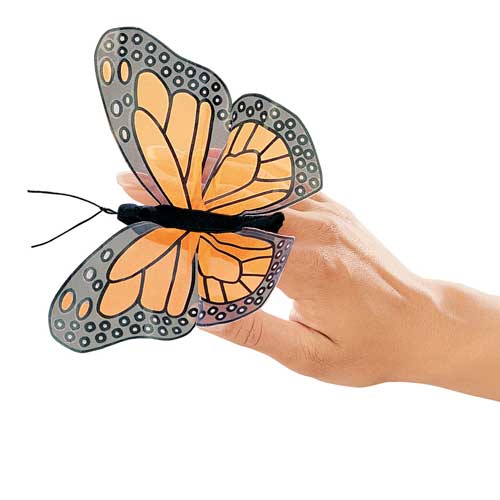 Folkmanis Mini Monarch Butterfly Finger Puppet