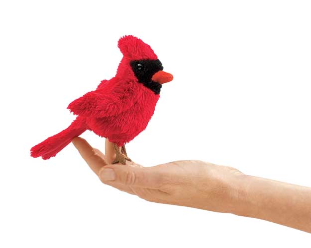 Folkmanis Mini Cardinal Finger Puppet