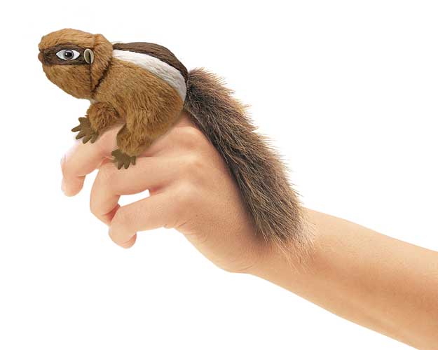 Folkmanis Mini Chipmunk Finger Puppet