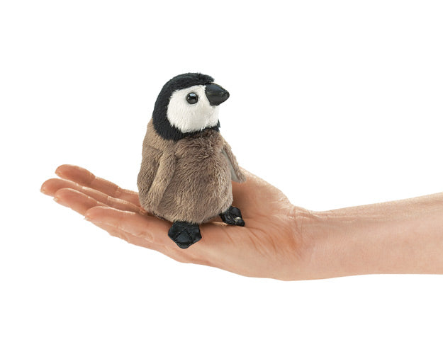 Folkmanis Mini Baby Emperor Penguin Finger Puppet